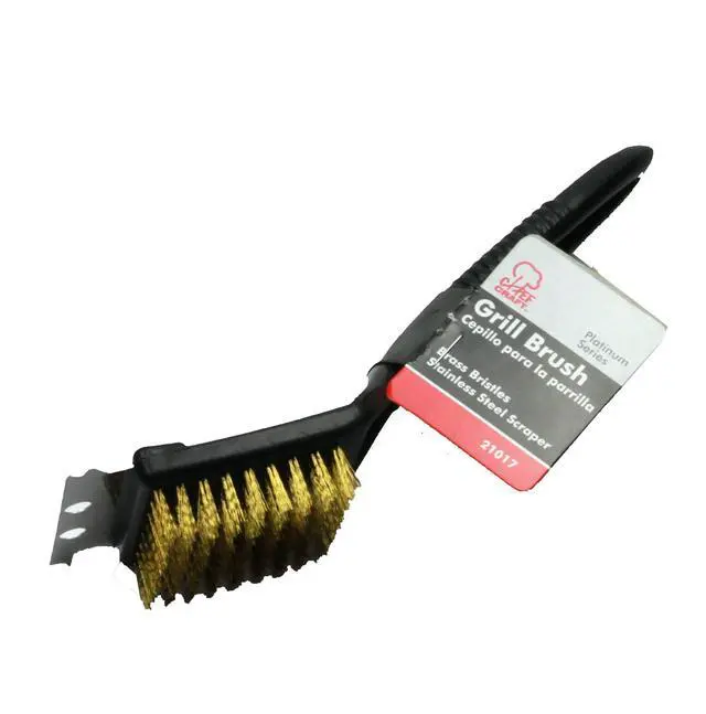 Alt view image 2 of 5 - Select Plastic Handle Short Grill Brush, 9 Inches In Length, Black