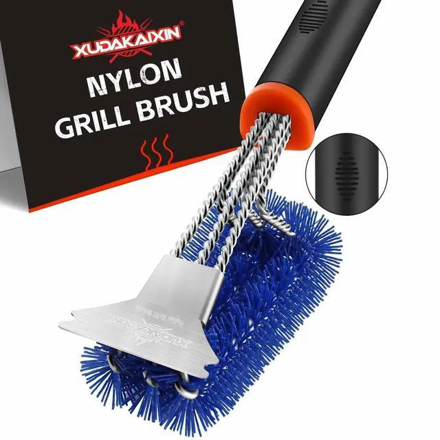 Main image of Nylon Grill Brush,No Dangerous Metal Wire