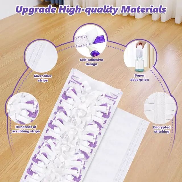 Alt view image 4 of 6 - Mop Pad Refills for Swiffer PowerMop: 20 Pcs Disposable Pads