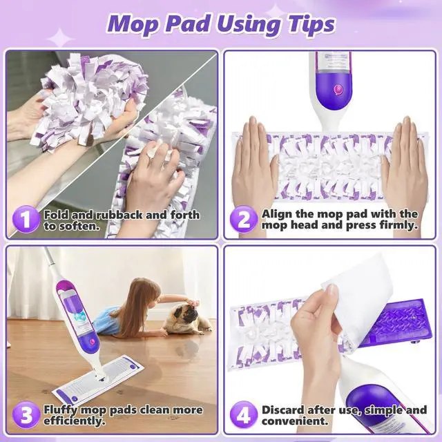 Alt view image 6 of 6 - Mop Pad Refills for Swiffer PowerMop: 20 Pcs Disposable Pads