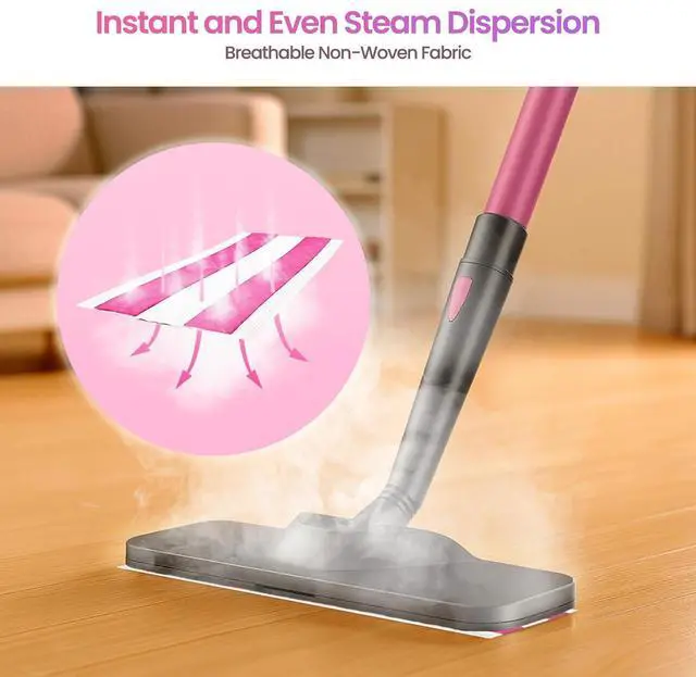 Alt view image 2 of 7 - 24-Pack Disposable Microfiber Deep Clean Steam Mop Pads, Accessories Compatible with Schenley Steam Mop SLFCSM063 & SLFCSM064 and Steam Cleaner SLFCSC084