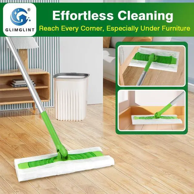 Alt view image 3 of 6 - Dry Sweeping Cloths Pads Compatible with Swiffer Sweeper- Disposable Duster Refills Mop Pads for Cleaning Dust, Hair, Dirt, Disposable Duster Mop Pad 120PK