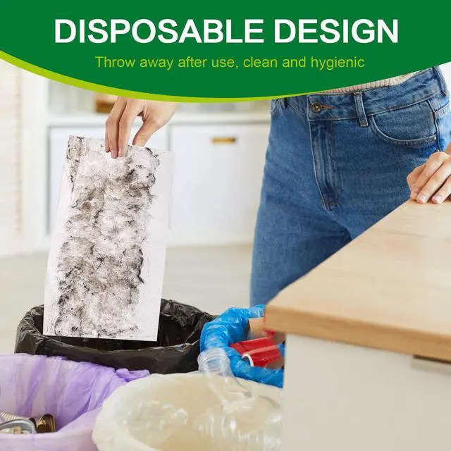 Alt view image 6 of 7 - Heavy Duty Dry Sweeping Cloths Compatible with Sweeper Mop, Microfiber Duster Mop Pads Refills for Cleaning Hardwood Floor Dust and Pet Hair, Disposable (30)