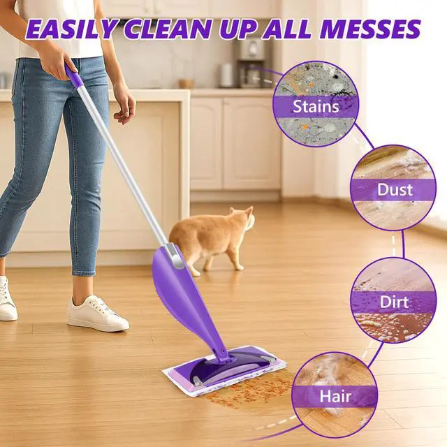 Alt view image 6 of 7 - Disposable Mop Pads Refills for Swiffer WetJet Spray Mop - Wet Jet Refill Pads for All Purpose Multi Surface Hardwood Floor Cleaning - Thickened and Super Absorbent - 30 Count