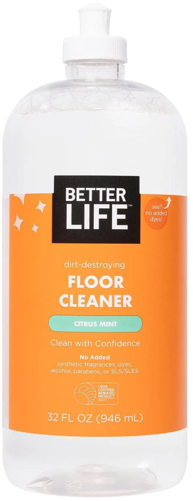 Main image of Floor Cleaner - Liquid Multipurpose Cleaner for Wood, Tile, Laminate, Vinyl, Bamboo - Hardwood Floor Cleaner for Mopping - Citrus Mint 32oz