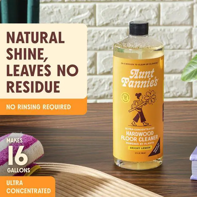 Alt view image 2 of 6 - Ultra Concentrated Hardwood Floor Cleaner, Vinegar-Free Plant Based Hardwood Floor Cleaner for Mopping, Bright Lemon Scent, 32 oz. (Pack of 1)