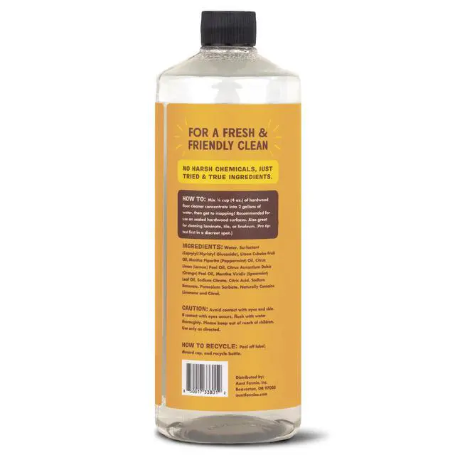 Alt view image 6 of 6 - Ultra Concentrated Hardwood Floor Cleaner, Vinegar-Free Plant Based Hardwood Floor Cleaner for Mopping, Bright Lemon Scent, 32 oz. (Pack of 1)