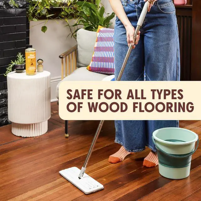 Alt view image 5 of 6 - Ultra Concentrated Hardwood Floor Cleaner, Vinegar-Free Plant Based Hardwood Floor Cleaner for Mopping, Bright Lemon Scent, 32 oz. (Pack of 1)