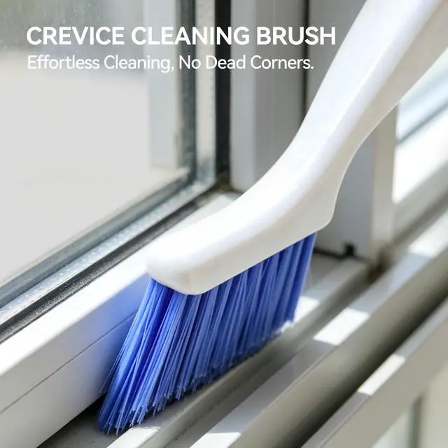 Alt view image 3 of 4 - 4PCS Crevice Cleaning Brush, Hard Bristle Gap Scrub Groove Brush for Home, Bathroom, Kitchen, Corners, Sink, Sliding Door Rails, Window Track, Tile Grout