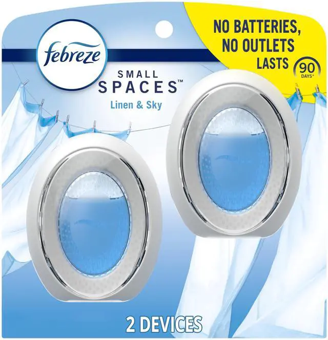 Main image of Bathroom Air Freshener, Odor-Fighting, Plug In Alternative, Air Fresheners for Home and Bathroom and Kitchen, Closet Air Fresheners, Linen & Sky Scent, 2 Count