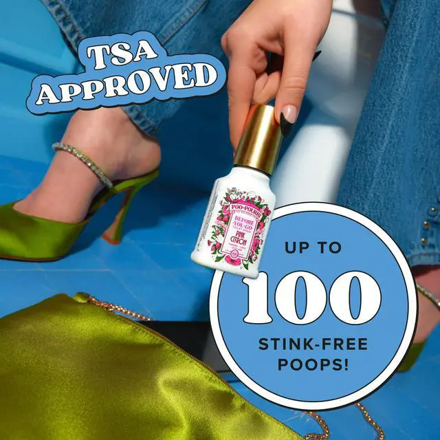 Alt view image 6 of 7 - Before-You-Go Toilet Spray, Pink Citron, 2 Fl Oz, Up to 100 Uses, Bathroom Odor Deodorizer with Essential Oils for Home or Work, Travel Essentials, TSA Approved Size