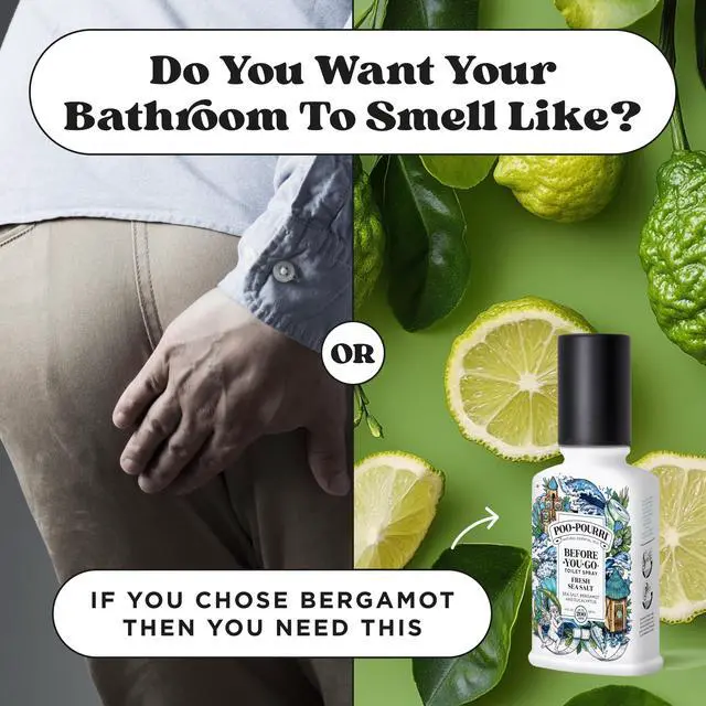Alt view image 6 of 7 - Before-You-Go Toilet Spray, Fresh Sea Salt, 4 Fl Oz, Up to 200 Uses, Bathroom Odor Deodorizer, Plant-Based with Essential Oils, for Home or Work, Sea Salt, Bergamot & Eucalyptus Scent
