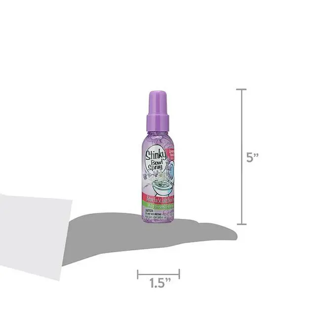 Alt view image 3 of 7 - Set of 2 Stinky Bowl Spray 1.85oz - Before You Go Toilet Bathroom Deodorizer - Features Fresh Citrus Scent and Lavender Scent!