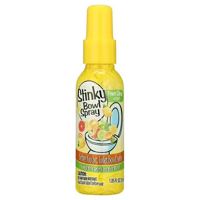 Alt view image 6 of 7 - Set of 2 Stinky Bowl Spray 1.85oz - Before You Go Toilet Bathroom Deodorizer - Features Fresh Citrus Scent and Lavender Scent!