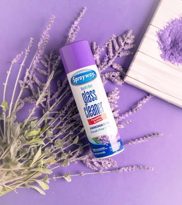 Alt view image 5 of 5 - Glass Cleaner Lavender Scent Foaming Aerosol Spray, 19oz, Pack of 6 | Ammonia-Free, Streakless, Fast-Acting | Cleans & Polishes Glass Surfaces | Removes Fingerprints, Dust, Dirt, Smoke Film