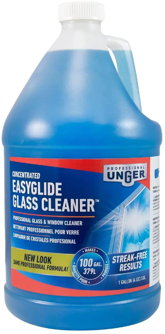 Main image of Professional Streak-Free EasyGlide Glass Cleaner Concentrate, 1 Gallon, Ammonia-Free, Makes 100 Gallons of Solution, Safe for Tinted Windows, LOW-E, Windshields and Mirrors