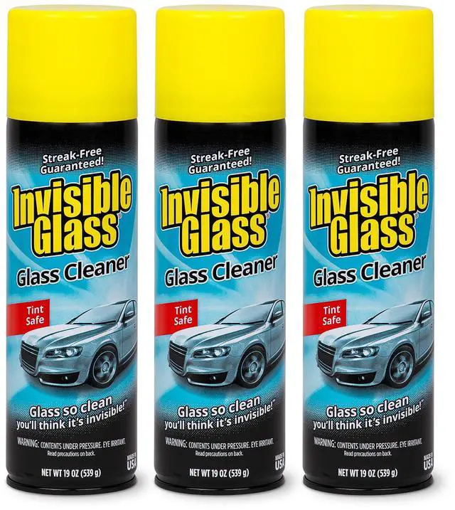 Main image of 91164-3PK Premium Aerosol Glass Cleaner Spray for Car Windshields and Windows, Automotive and Home Window Cleaner, Streak-Free, Ammonia-Free, Tint-Safe 19 oz (Pack of 3)