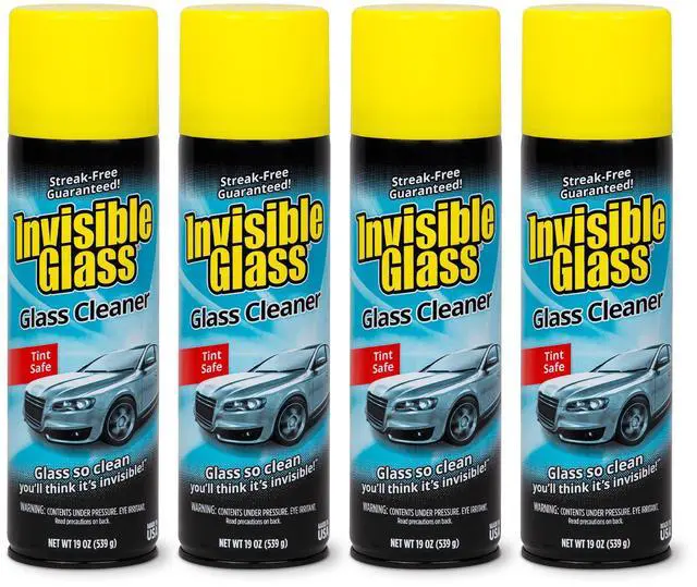 Main image of 91164-4PK Premium Aerosol Glass Cleaner Spray for Car Windshields and Windows, Automotive and Home Window Cleaner, Streak-Free, Ammonia-Free, Tint-Safe 19 oz (Pack of 4)