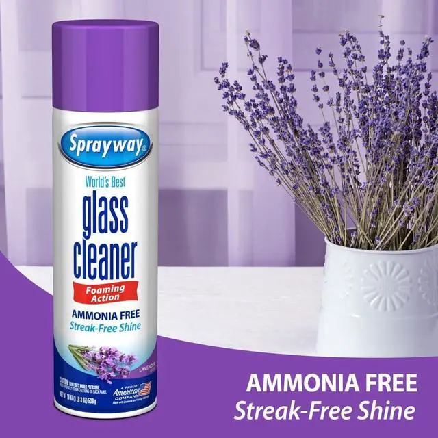 Alt view image 4 of 5 - Glass Cleaner, Ammonia Free Lavender Scent 19 Ounce