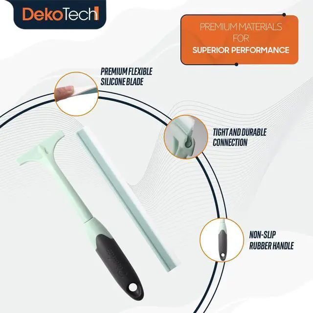 Alt view image 2 of 6 - Soft TPR Series Window Squeegee Multi-Purpose Glass Cleaner, Soft Silicone Blade, Non-Slip Handle for Windows, Mirrors, Car Glass, and Bathroom Surfaces