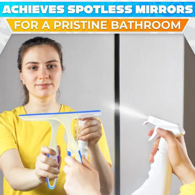 Alt view image 6 of 7 - 4Pcs 9.5 Hand Squeegee for Shower Glass - Durable Plastic Grip, Random Colors, Flexible Silicone Blade, Easy Hanging Hook, Lightweight Ergonomic Shower Squeegee for Glass Doors, Windows, and Tiles