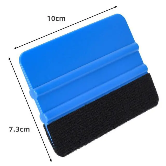 Alt view image 2 of 7 - Durable Black Felt Edge Vinyl Squeegee Tool 4-Inch (Pack of 3)