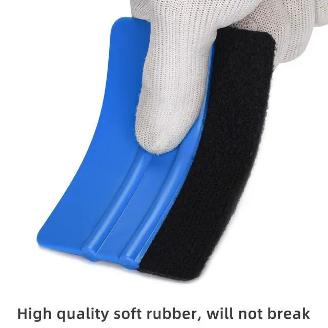 Alt view image 4 of 7 - Durable Black Felt Edge Vinyl Squeegee Tool 4-Inch (Pack of 3)