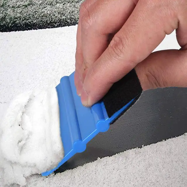 Alt view image 6 of 7 - Durable Black Felt Edge Vinyl Squeegee Tool 4-Inch (Pack of 3)