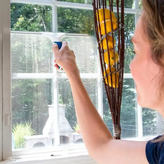 Alt view image 3 of 6 - 12 Glass & Surface Squeegee Multipurpose Rubber Blade Squeegee for Shower Glass, Window Cleaning, Professional Grade Cleaning Tool for the Home