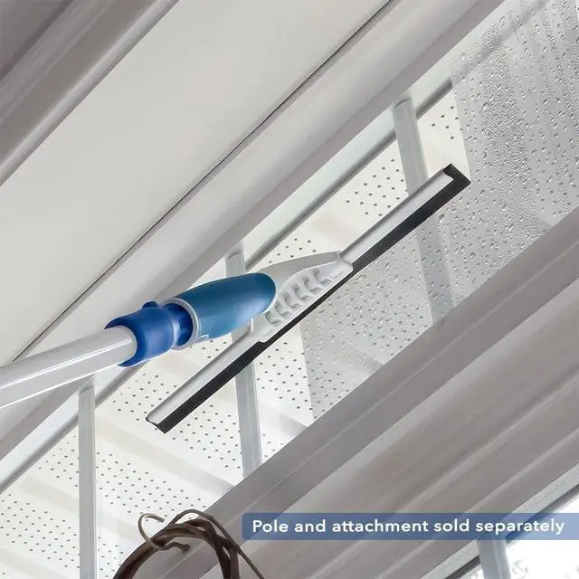 Alt view image 4 of 6 - 12 Glass & Surface Squeegee Multipurpose Rubber Blade Squeegee for Shower Glass, Window Cleaning, Professional Grade Cleaning Tool for the Home