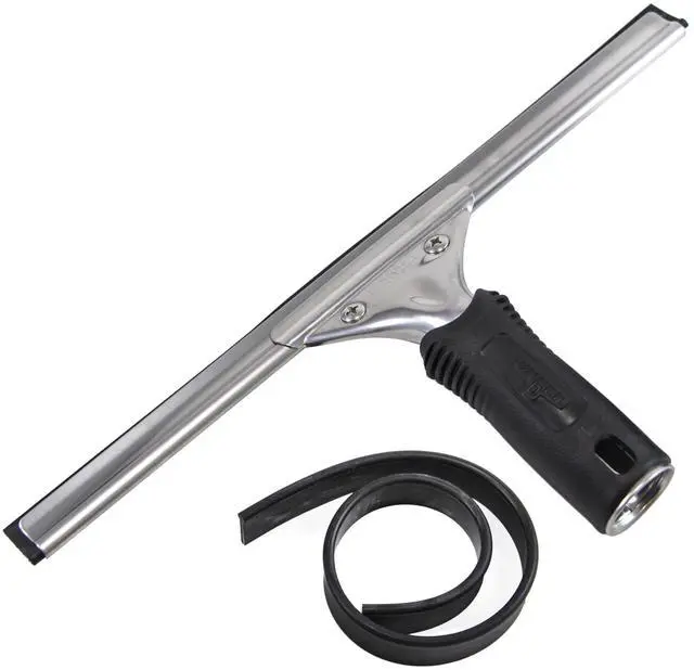 Main image of Professional Connect and Clean 12 Performance Squeegee for Glass and Window Care with Replacement Rubber, Heavy Duty Cleaning Supplies with Streak-Free Results, Handheld Household Cleaner Tool