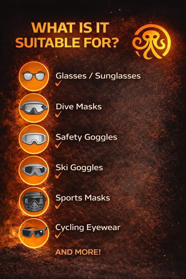 Alt view image 3 of 6 - Anti-Fog Eyeglass Lens Cleaner Spray Streak-Free, Safe for Coated Lenses, Glasses, Sunglasses, Goggles & Camera Lenses