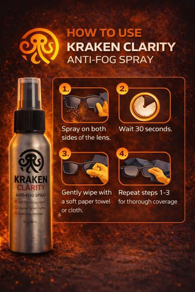 Alt view image 5 of 6 - Anti-Fog Eyeglass Lens Cleaner Spray Streak-Free, Safe for Coated Lenses, Glasses, Sunglasses, Goggles & Camera Lenses