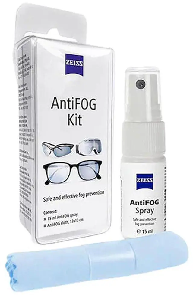 Main image of Fog Defender System Anti-Fog Kit for Glasses 2 Pack 2 Spray Bottles and 2 Microfiber Cloths
