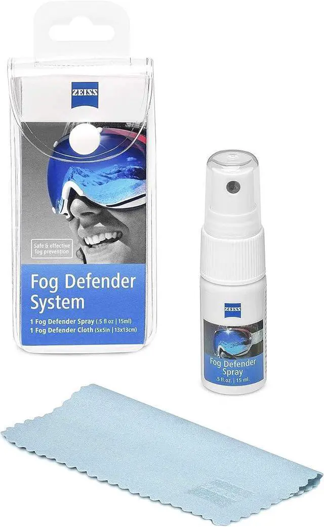 Alt view image 3 of 7 - Fog Defender System Anti-Fog Kit for Glasses 2 Pack 2 Spray Bottles and 2 Microfiber Cloths