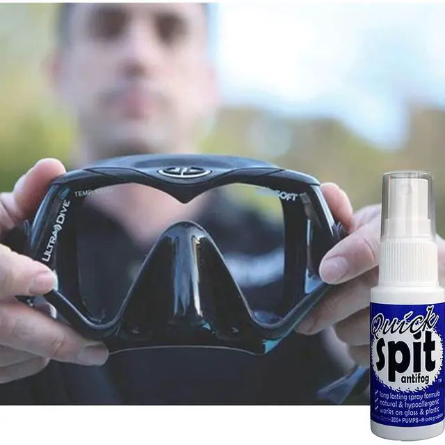Alt view image 6 of 7 - Premium Anti-Fog Spray for Eye Glasses, Mirrors, Plastic Windows, Swim Goggles , Diving Masks- Quick and Long-Lasting Glass Anti Fog Quick Spit Spray, 1 oz. (pack of 1)