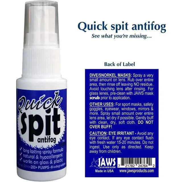 Alt view image 5 of 7 - Premium Anti-Fog Spray for Eye Glasses, Mirrors, Plastic Windows, Swim Goggles , Diving Masks- Quick and Long-Lasting Glass Anti Fog Quick Spit Spray, 1 oz. (pack of 1)