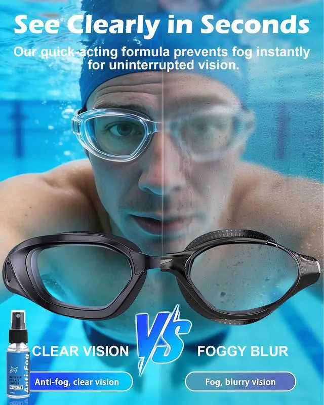 Alt view image 2 of 7 - Safe Anti Fog Spray for Swim Goggles Glasses, 2 Pack Quick and Long-Lasting Defogger for Eye Glasses Swim Goggles Ski Goggles Snorkel Mask Scuba Diving Mask Motorcycle Helmet Visor Hockey Shield