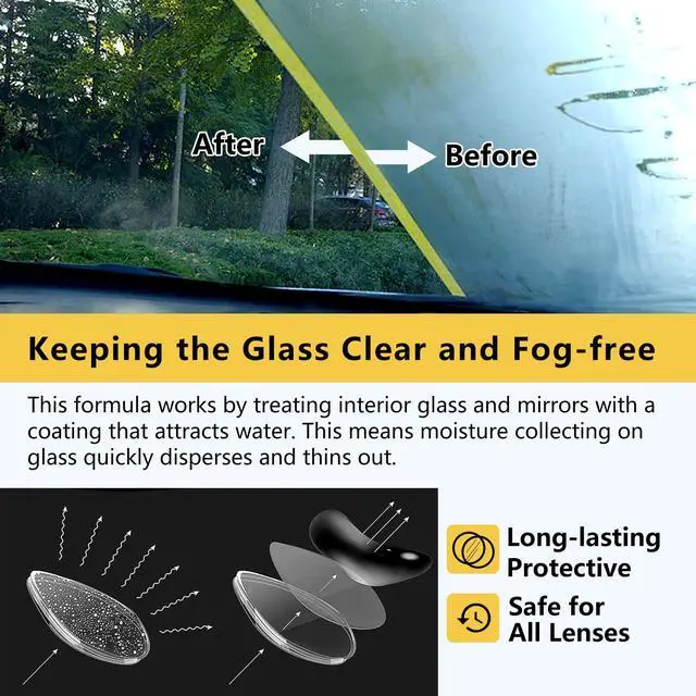 Alt view image 2 of 6 - Anti Fog Spray for Glasses, Eye Glasses, Swim Goggles, Ski Goggles, Car Windshield, Prevent Fogging, Improve Visibility, Safe for All Lenses - 100ml