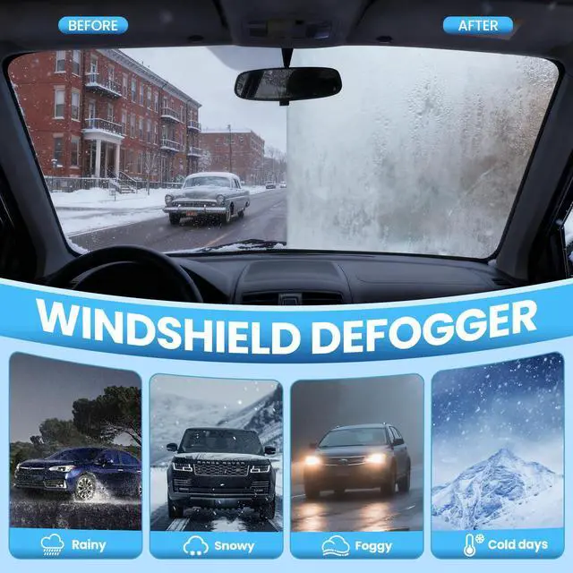 Alt view image 2 of 6 - Glass Anti Fog Spray for Car Windshield - Windows Defogger Instantly Prevents Fog on Glasses, Car Windows & Mirrors - Streak-Free, Safe for All Surfaces - 5OZ/150ML