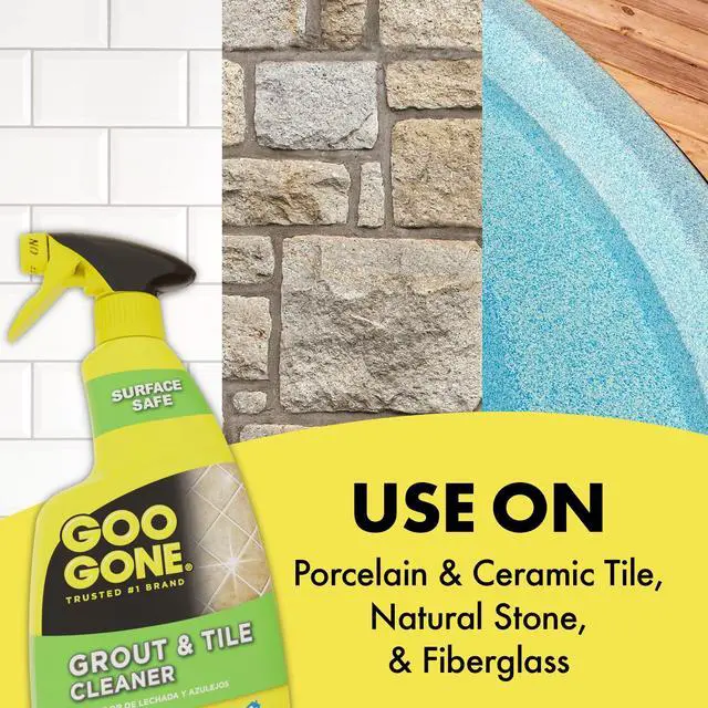 Alt view image 4 of 7 - Grout & Tile Cleaner - 28 Ounce - Removes Tough Stains Dirt Caused By Mold Mildew Soap Scum and Hard Water Staining - Safe on Tile Ceramic Porcelain