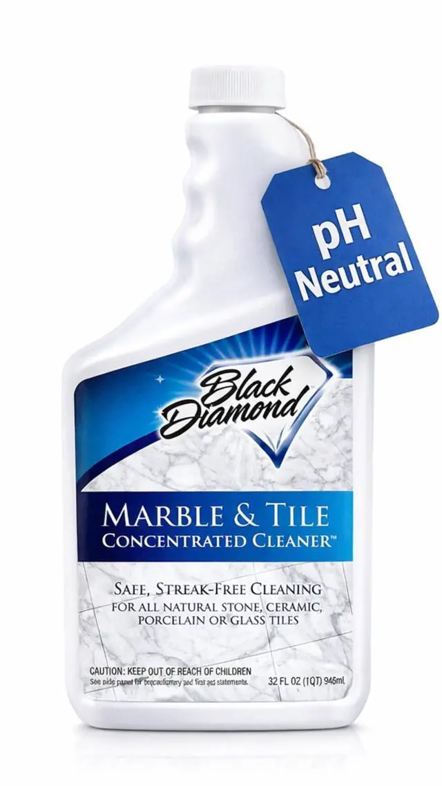 Main image of Marble & Tile Floor Cleaner Concentrate, pH Neutral, Streak-Free & No-Rinse Formula for Granite, Travertine, Limestone, Slate, Ceramic & Porcelain Floors (1 Quart)