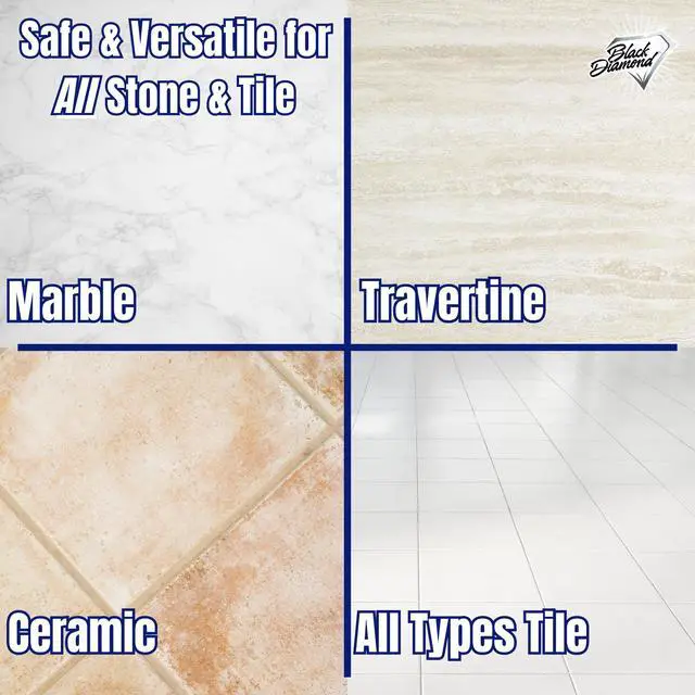 Alt view image 3 of 7 - Marble & Tile Floor Cleaner Concentrate, pH Neutral, Streak-Free & No-Rinse Formula for Granite, Travertine, Limestone, Slate, Ceramic & Porcelain Floors (1 Quart)