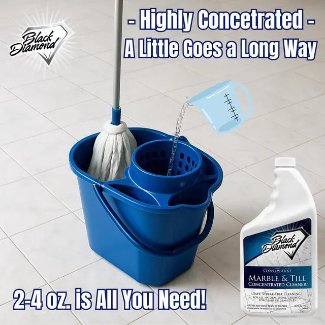 Alt view image 5 of 7 - Marble & Tile Floor Cleaner Concentrate, pH Neutral, Streak-Free & No-Rinse Formula for Granite, Travertine, Limestone, Slate, Ceramic & Porcelain Floors (1 Quart)
