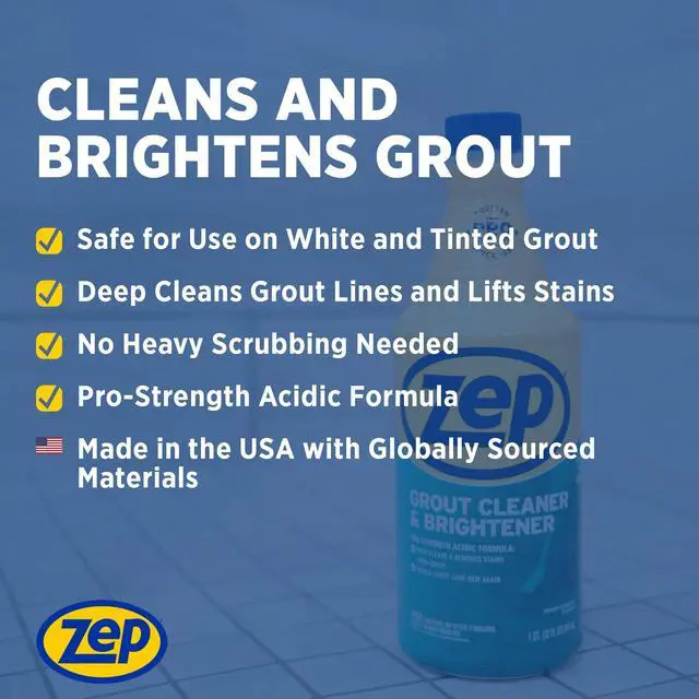 Alt view image 3 of 7 - Grout Cleaner and Brightener - 32 Ounce (1 Bottle) - ZU104632 - Deep Cleaning Formula Removes Old Stains From Grout