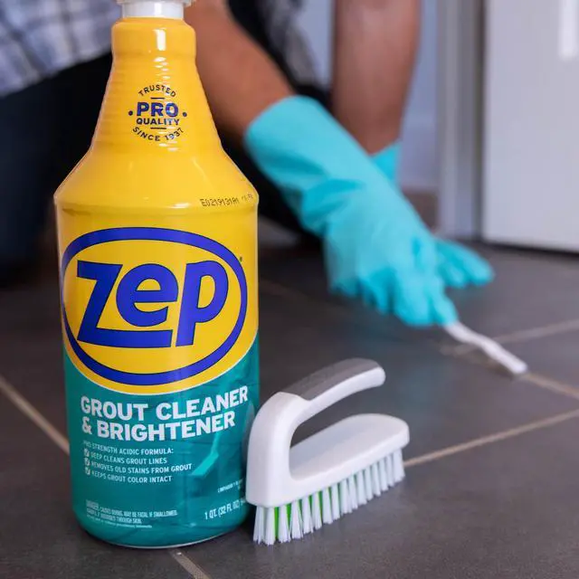 Alt view image 7 of 7 - Grout Cleaner and Brightener - 32 Ounce (1 Bottle) - ZU104632 - Deep Cleaning Formula Removes Old Stains From Grout