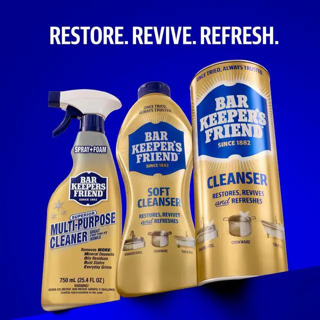 Alt view image 7 of 7 - Soft Cleanser Liquid, 13 oz x 2, Multipurpose Surface Cleaner, Soap Scum & Grease from Stainless Steel & More
