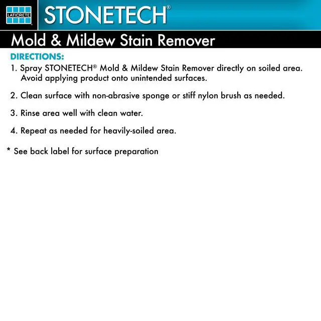 Alt view image 5 of 5 - Mold & Mildew Stain Remover, 24OZ (709ML) Spray Bottle