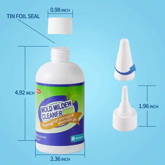 Alt view image 4 of 7 - Mold Mildew Cleaner Gel Household Cleaner for Wall Tiles Grout Sealant Bathroom Cleaning Home Kitchen Sinks Cleaning - 8 Fl.Oz(Pack of 1)