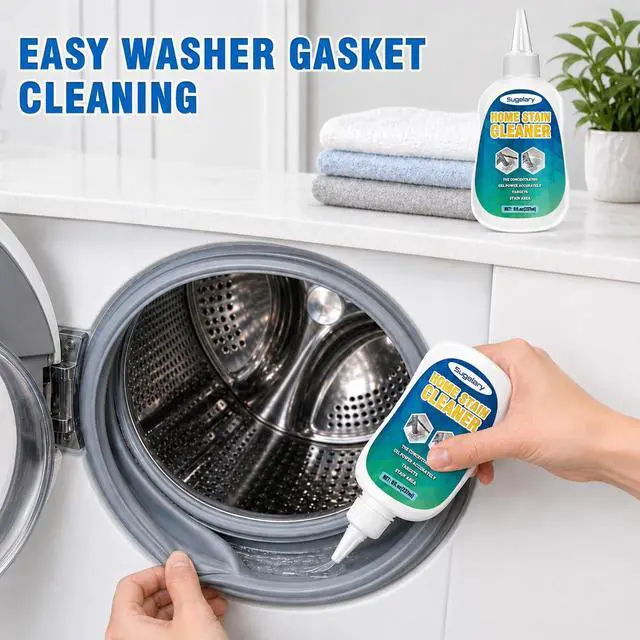 Alt view image 5 of 6 - Mold Stain Cleaner, 8 Fl oz All-Purpose Gel for Washing Machine Cleaner Front Loader Seal, Household Cleaner Gel for Bathroom Grout, Sink, Shower, Caulk, Washing Machine Cleaning Solution